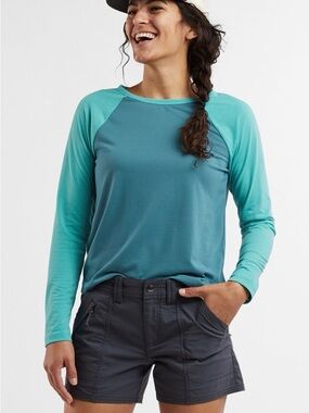 Title Nine Notton Raglan Long Sleeve Tee Large